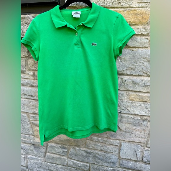 Lacoste Tops - GUC - Green Lacoste Polo Shirt - Size Women’s M